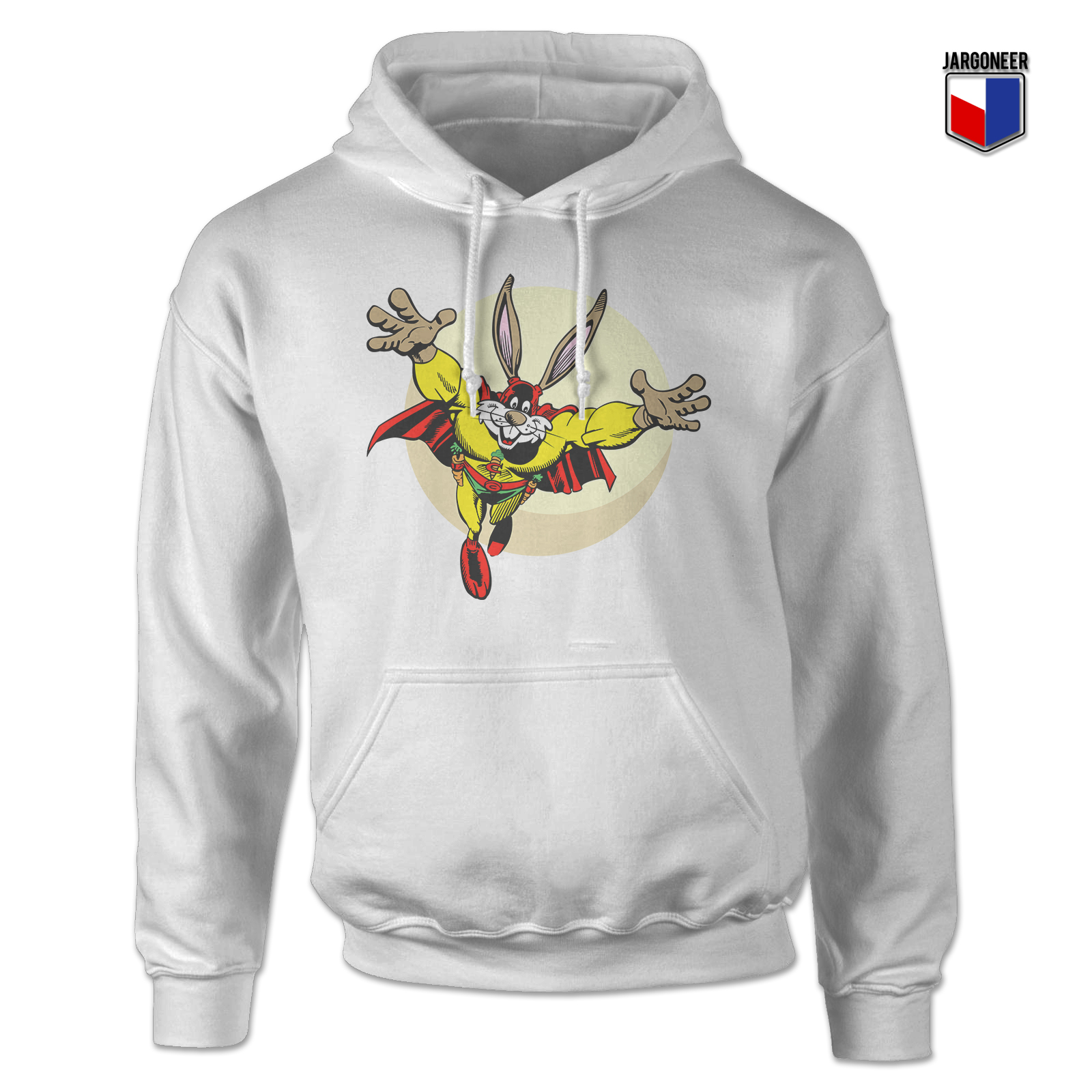 Captain Carrot White Hoody - Shop Unique Graphic Cool Shirt Designs