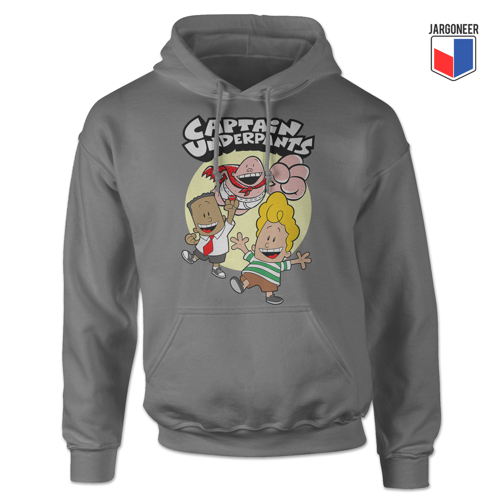 Captain Underpants And Friends Gray Hoody - Shop Unique Graphic Cool Shirt Designs