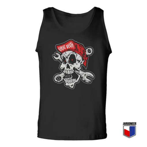 Cheating Death Skull Unisex Adult Tank Top