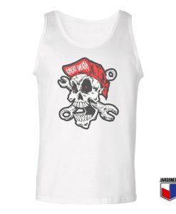 Cheating Death Skull White Tank Top 247x300 - Shop Unique Graphic Cool Shirt Designs