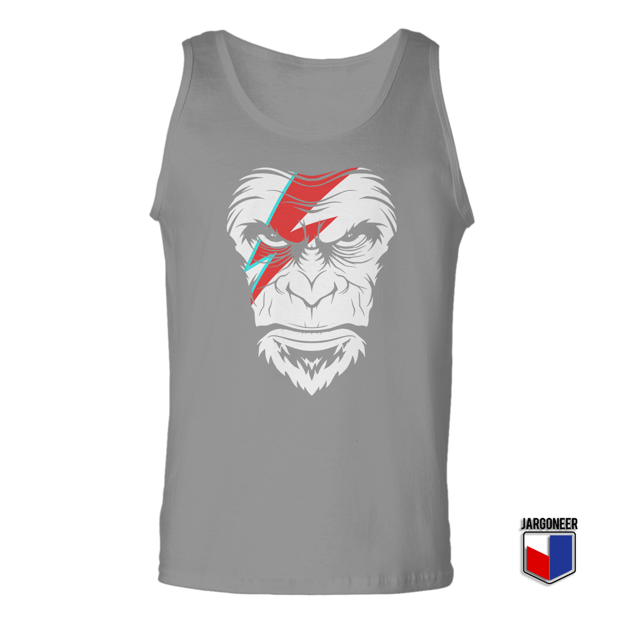 Face Of The New Wave Ape Gray Tank Top - Shop Unique Graphic Cool Shirt Designs