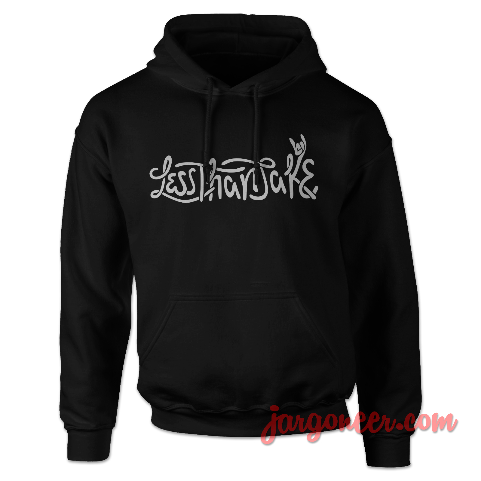 Less Than Jake Logo Text Black Hoody - Shop Unique Graphic Cool Shirt Designs