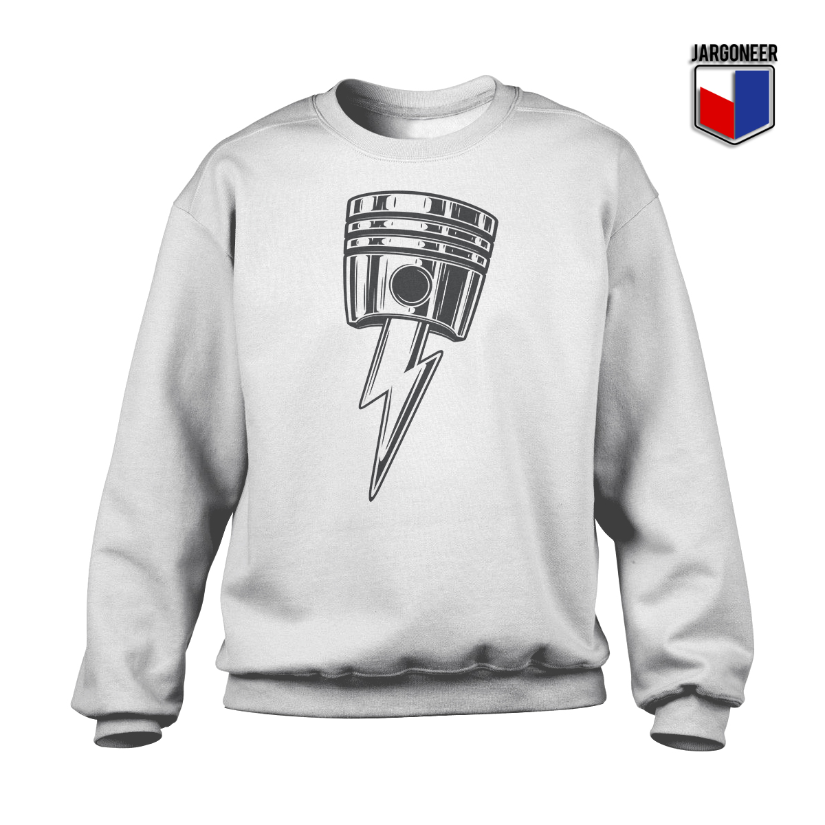 Lightning Bolt Piston White SS - Shop Unique Graphic Cool Shirt Designs