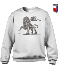 Lion Of Judah Statue Crewneck Sweatshirt