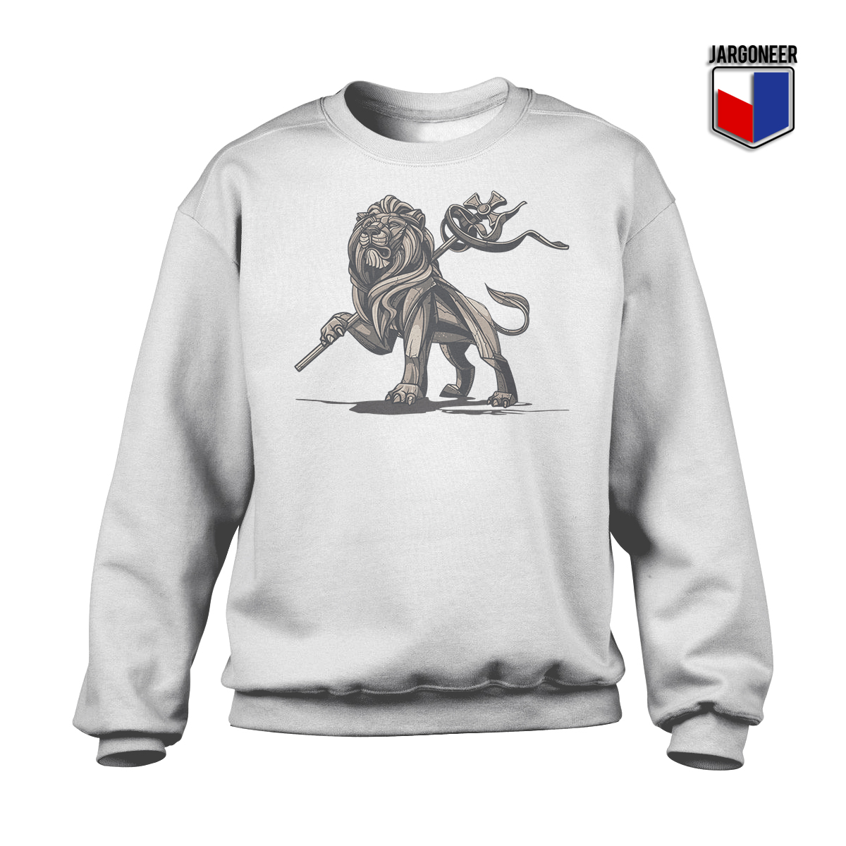 Lion Of Judah Statue White SS - Shop Unique Graphic Cool Shirt Designs