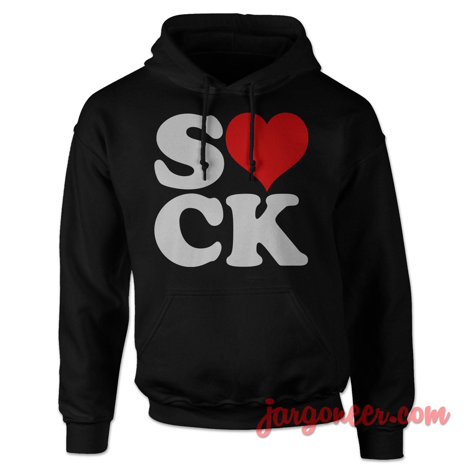 Love Suck Black Hoody - Shop Unique Graphic Cool Shirt Designs