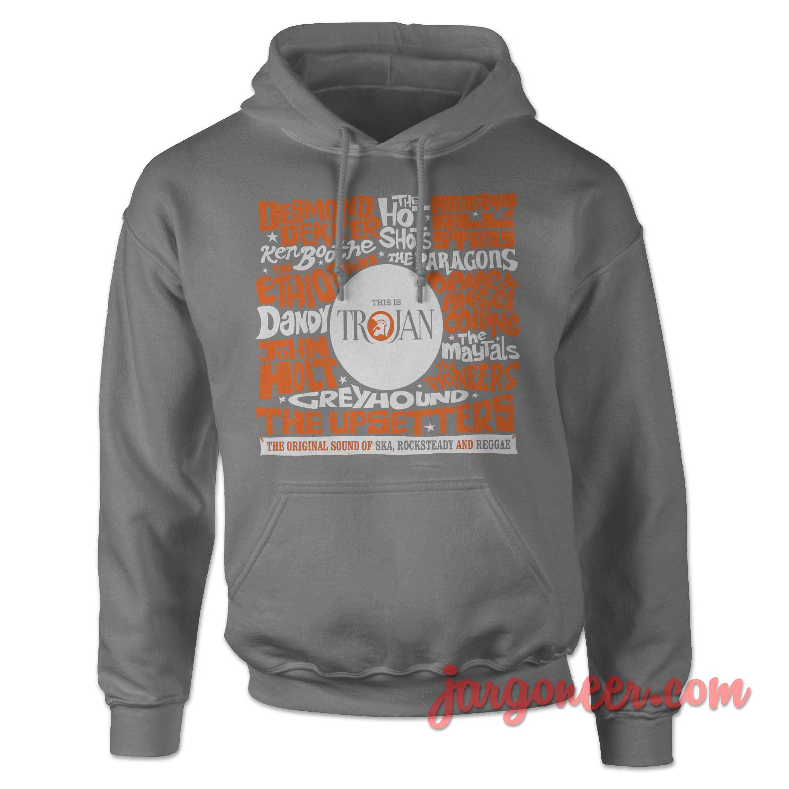 Original Trojan All Stars Gray Hoody - Shop Unique Graphic Cool Shirt Designs