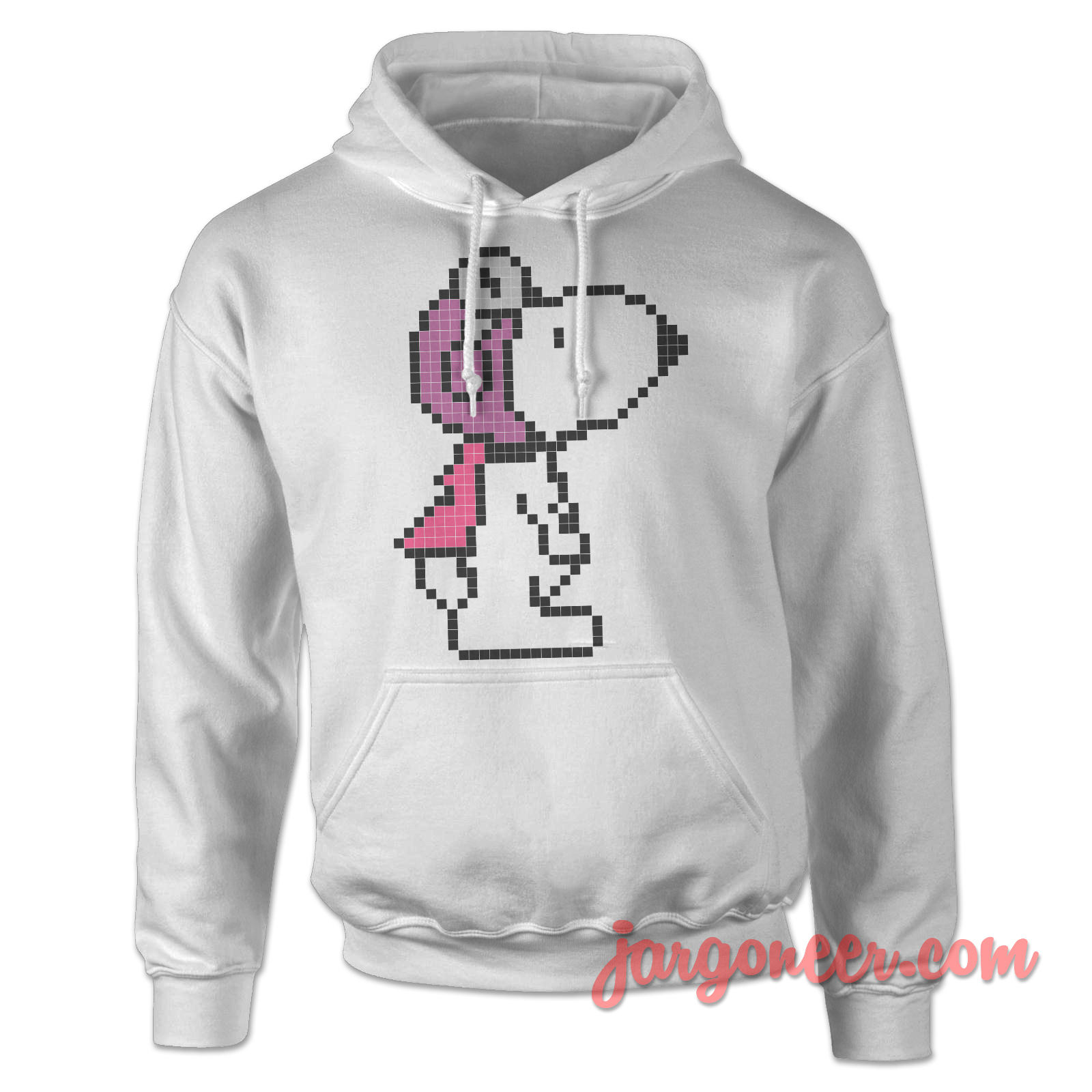 Pixelo Snoopy Ready To Fly White Hoody - Shop Unique Graphic Cool Shirt Designs