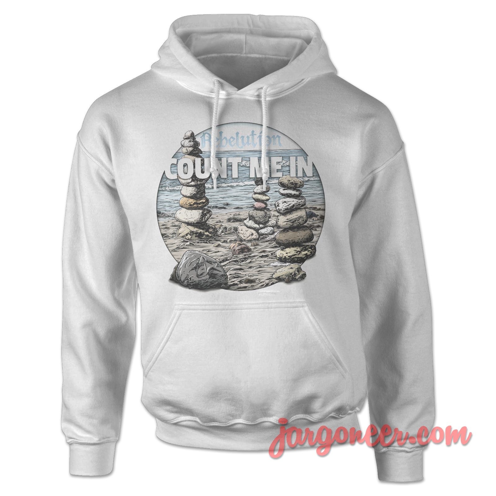 Rebelution Count Me In White Hoody - Shop Unique Graphic Cool Shirt Designs