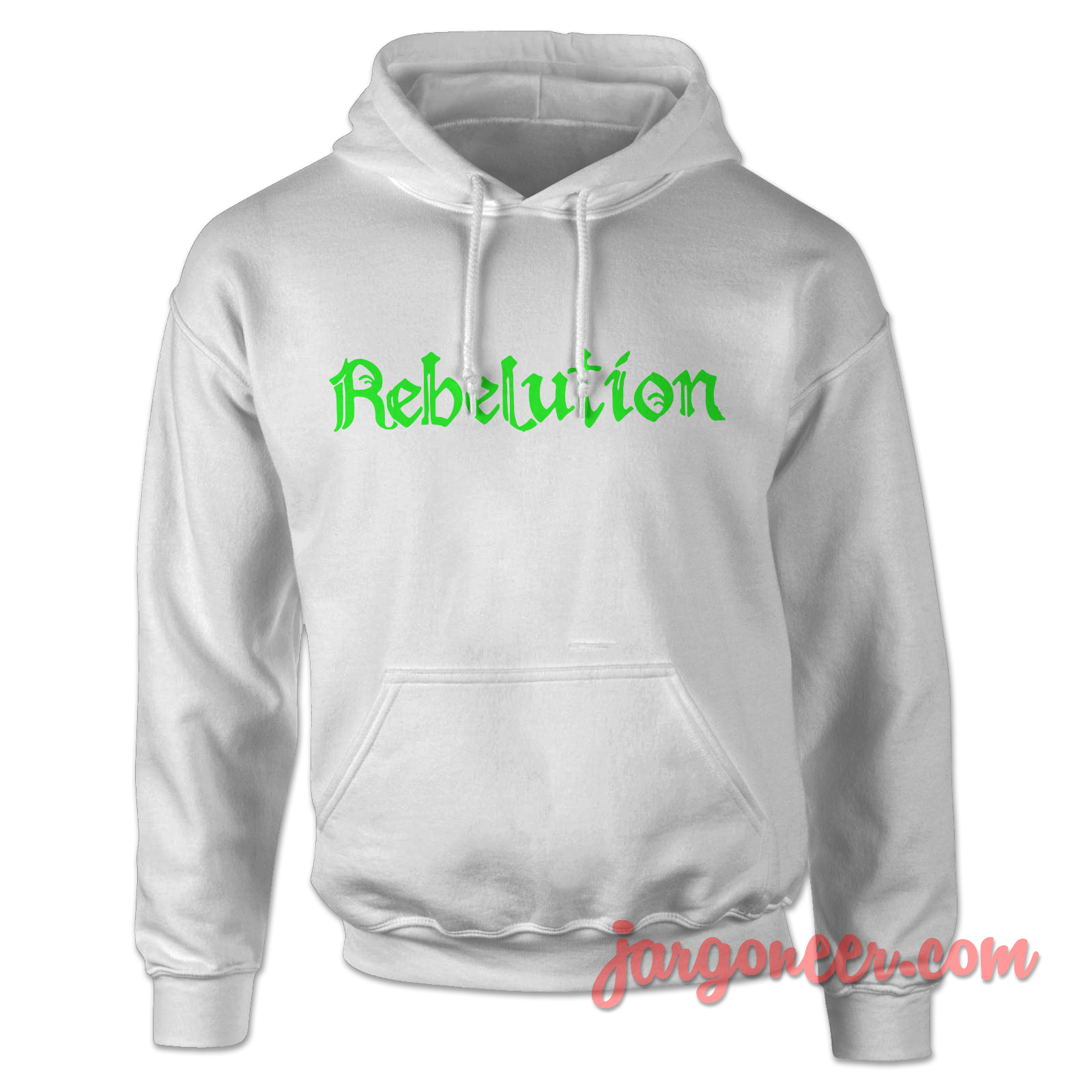 Rebelution Logo Text White Hoody - Shop Unique Graphic Cool Shirt Designs