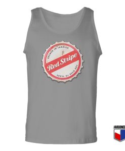 Red Stripe Bottle Cap Unisex Adult Tank Top