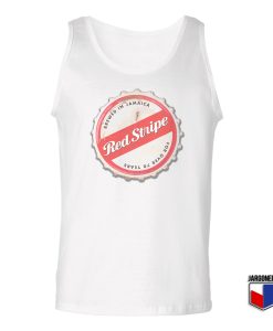 Red Stripe Bottle Cap Unisex Adult Tank Top