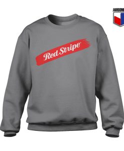 Red Stripe Swash Crewneck Sweatshirt