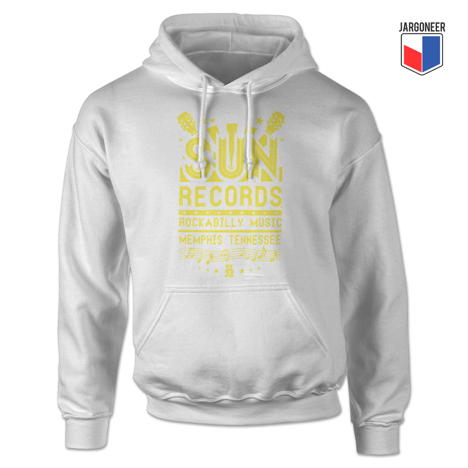 Sun Records Rockabilly Music White Hoody - Shop Unique Graphic Cool Shirt Designs