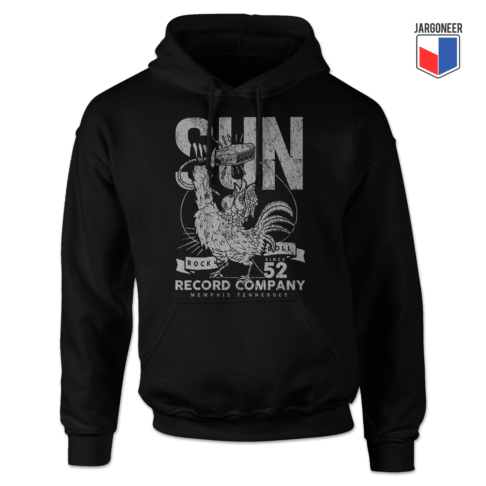 Sun Records Rooster Black Hoody - Shop Unique Graphic Cool Shirt Designs