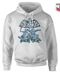 The Aquabats Flyhigh White Hoody 247x300 - Music Clothing