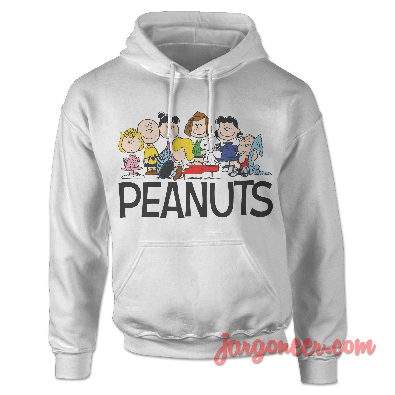 The Peanuts White Hoody - Shop Unique Graphic Cool Shirt Designs