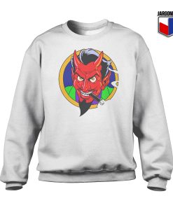 The Red Devil Face White SS 247x300 - Halloween