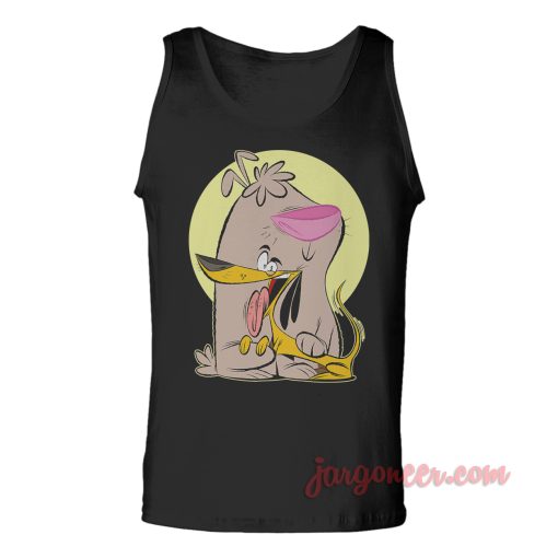 Two Stupid Dogs Happy Cuddling Unisex Adult Tank Top