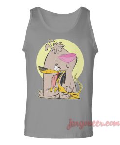 Two Stupid Dogs Happy Cuddling Unisex Adult Tank Top