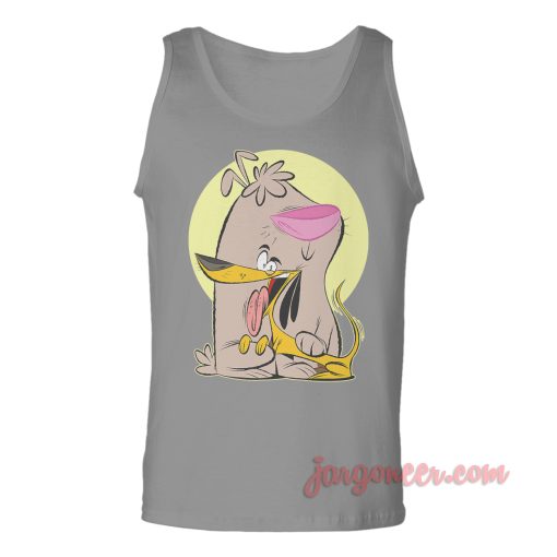 Two Stupid Dogs Happy Cuddling Unisex Adult Tank Top