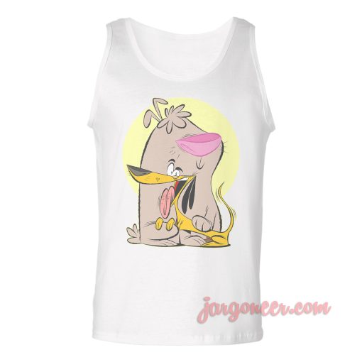 Two Stupid Dogs Happy Cuddling Unisex Adult Tank Top