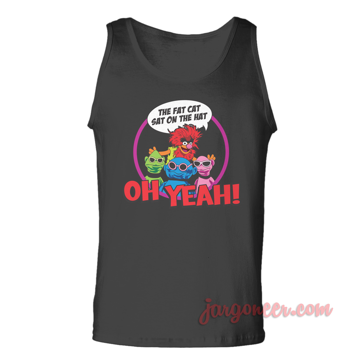 the fat cat tanktop black - Shop Unique Graphic Cool Shirt Designs