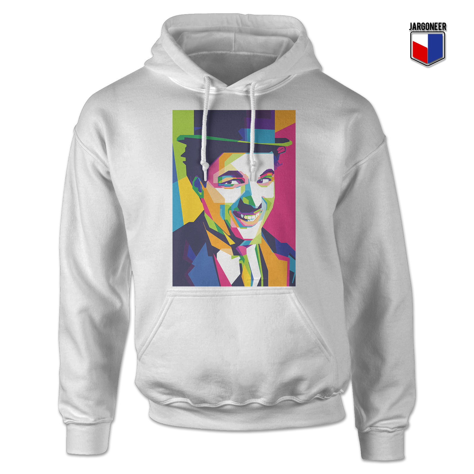 Colorful Chaplin White Hoody - Shop Unique Graphic Cool Shirt Designs