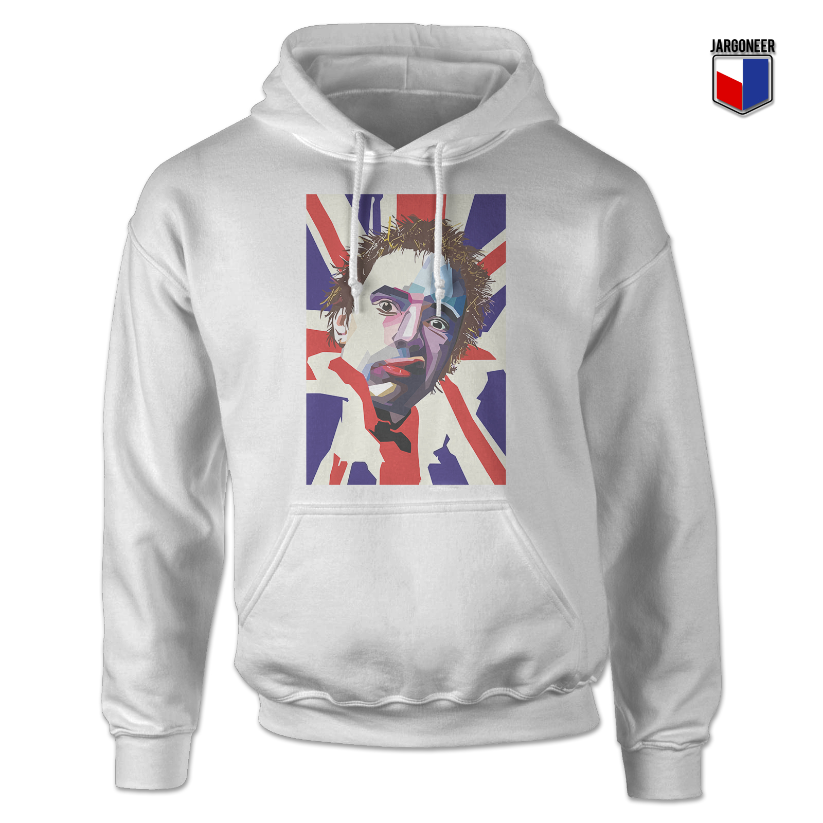 Johnny Rotten White Hoody - Shop Unique Graphic Cool Shirt Designs