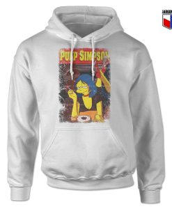 Pulp Simpson White Hoody 247x300 - Shop Unique Graphic Cool Shirt Designs