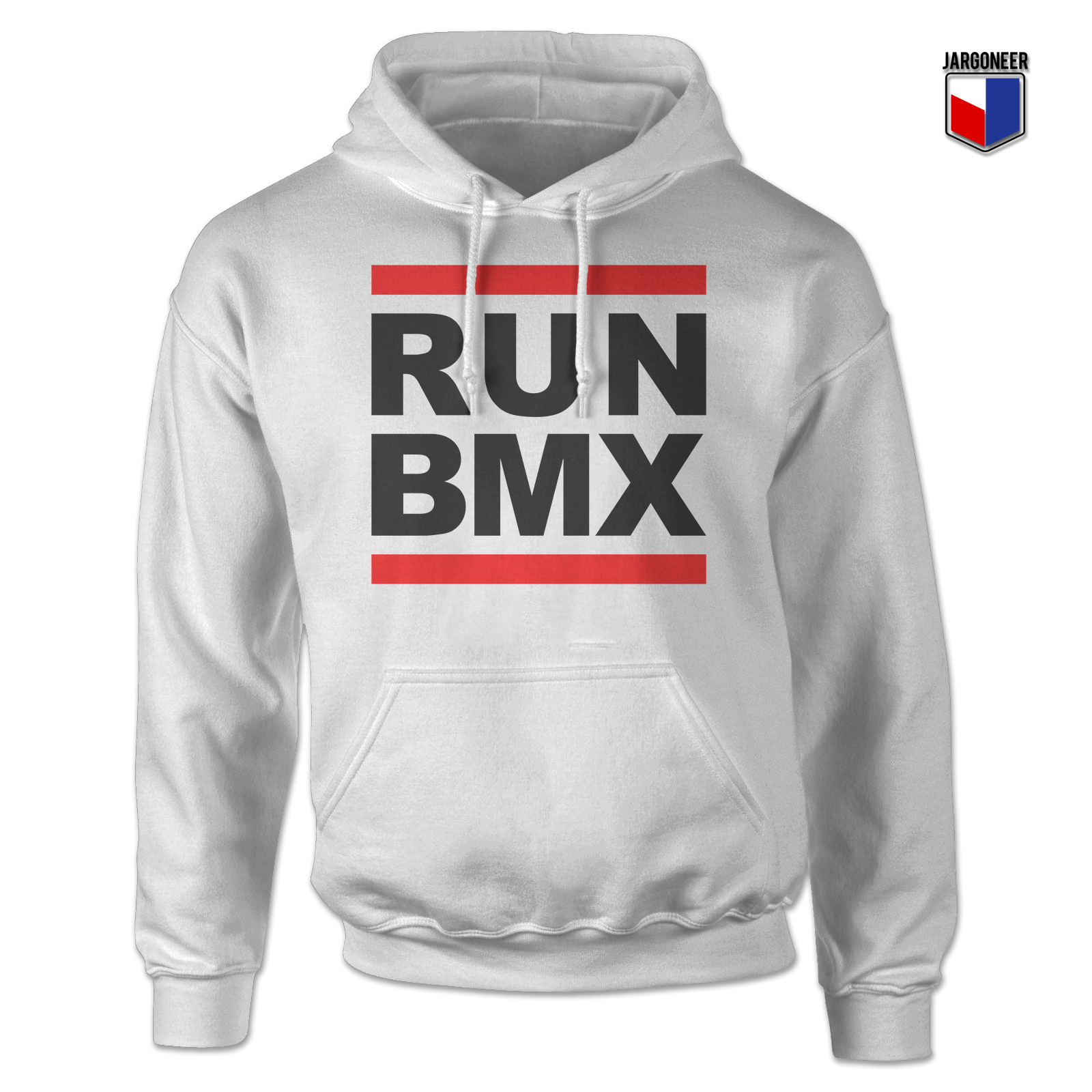 Run BMX White Hoody - Shop Unique Graphic Cool Shirt Designs