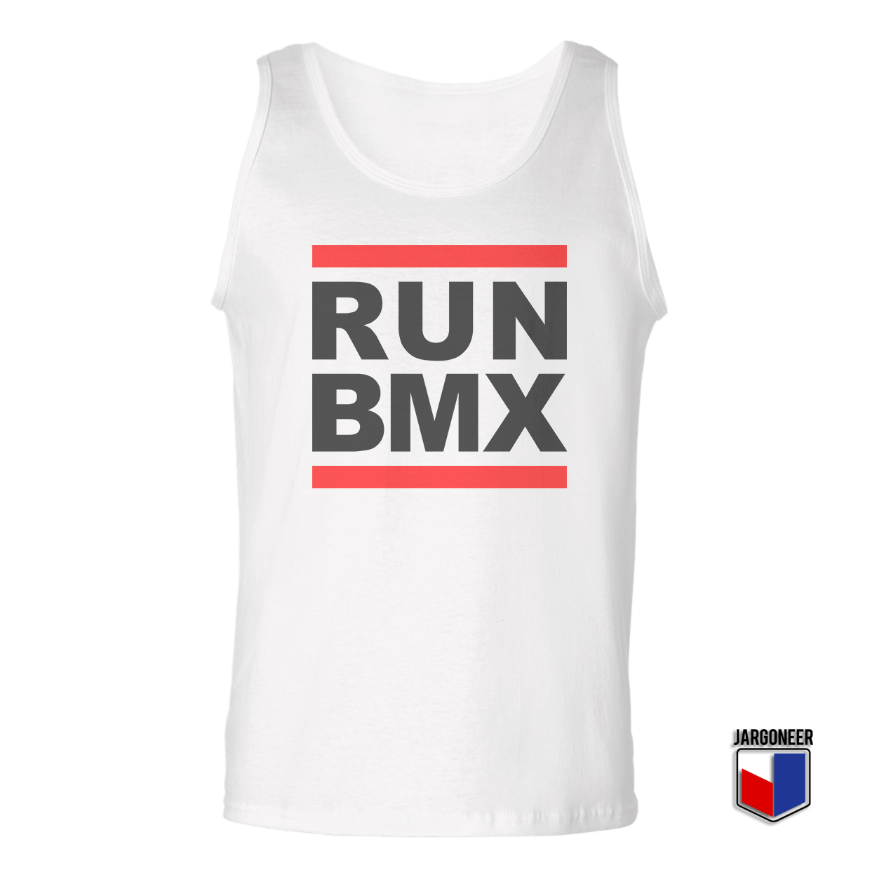 Run BMX White Tank Top - Shop Unique Graphic Cool Shirt Designs