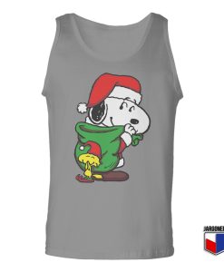 Santa Snoopy Unisex Adult Tank Top