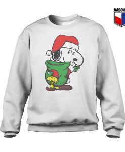 Santa Snoopy White SS 247x300 - Shop Unique Graphic Cool Shirt Designs