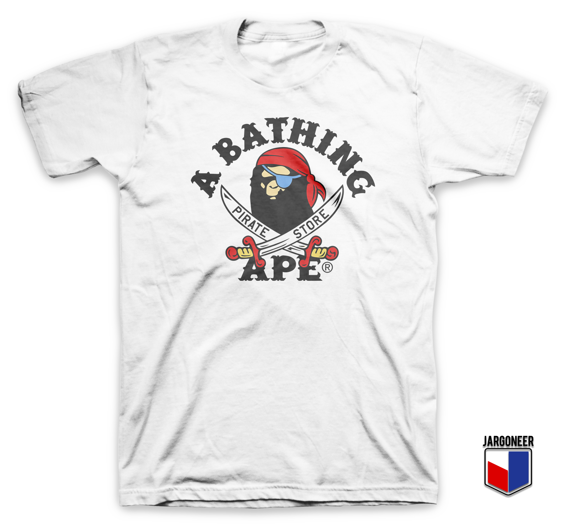 Bape Pirate Store White T Shirt - Shop Unique Graphic Cool Shirt Designs