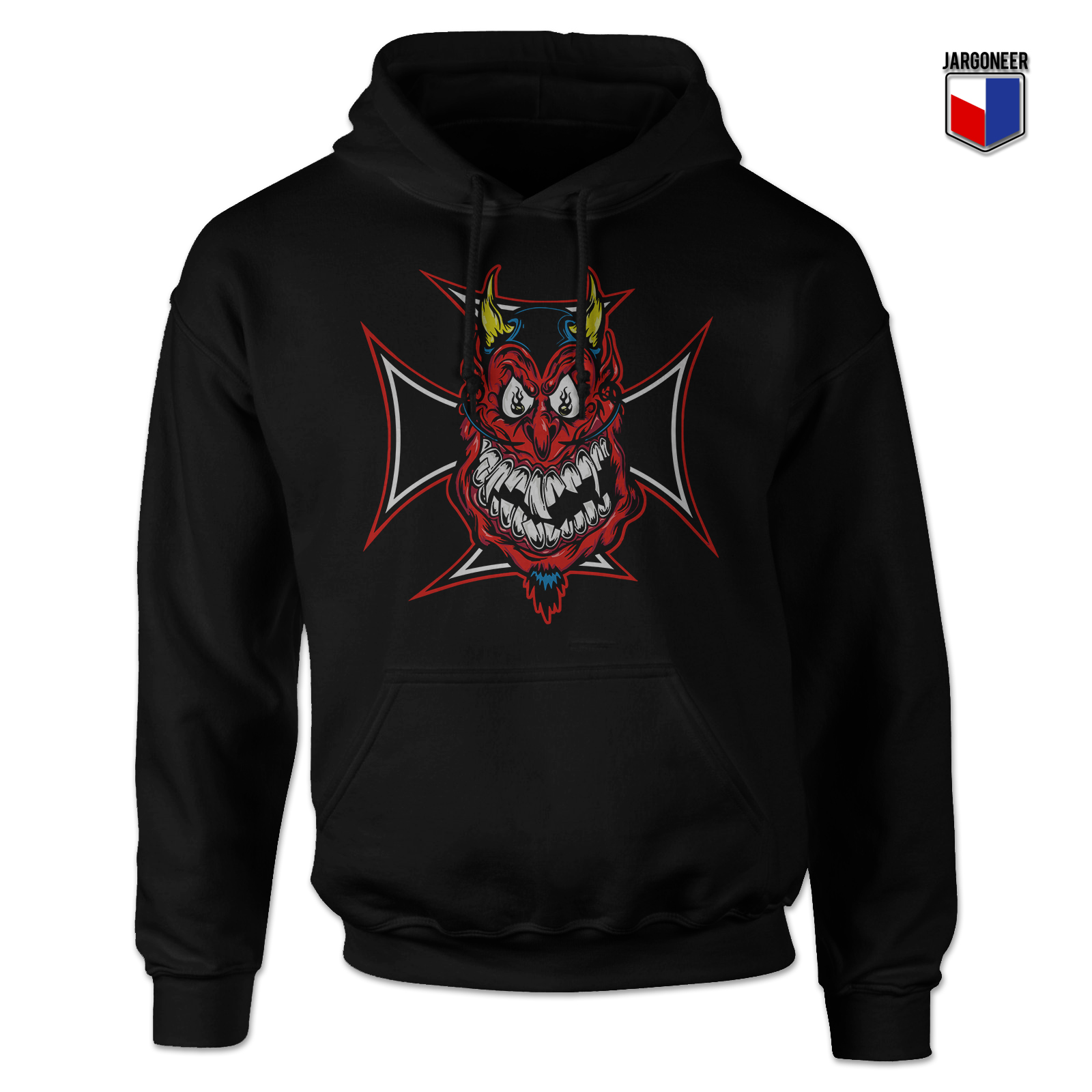Chopper Devil Black Hoody - Shop Unique Graphic Cool Shirt Designs