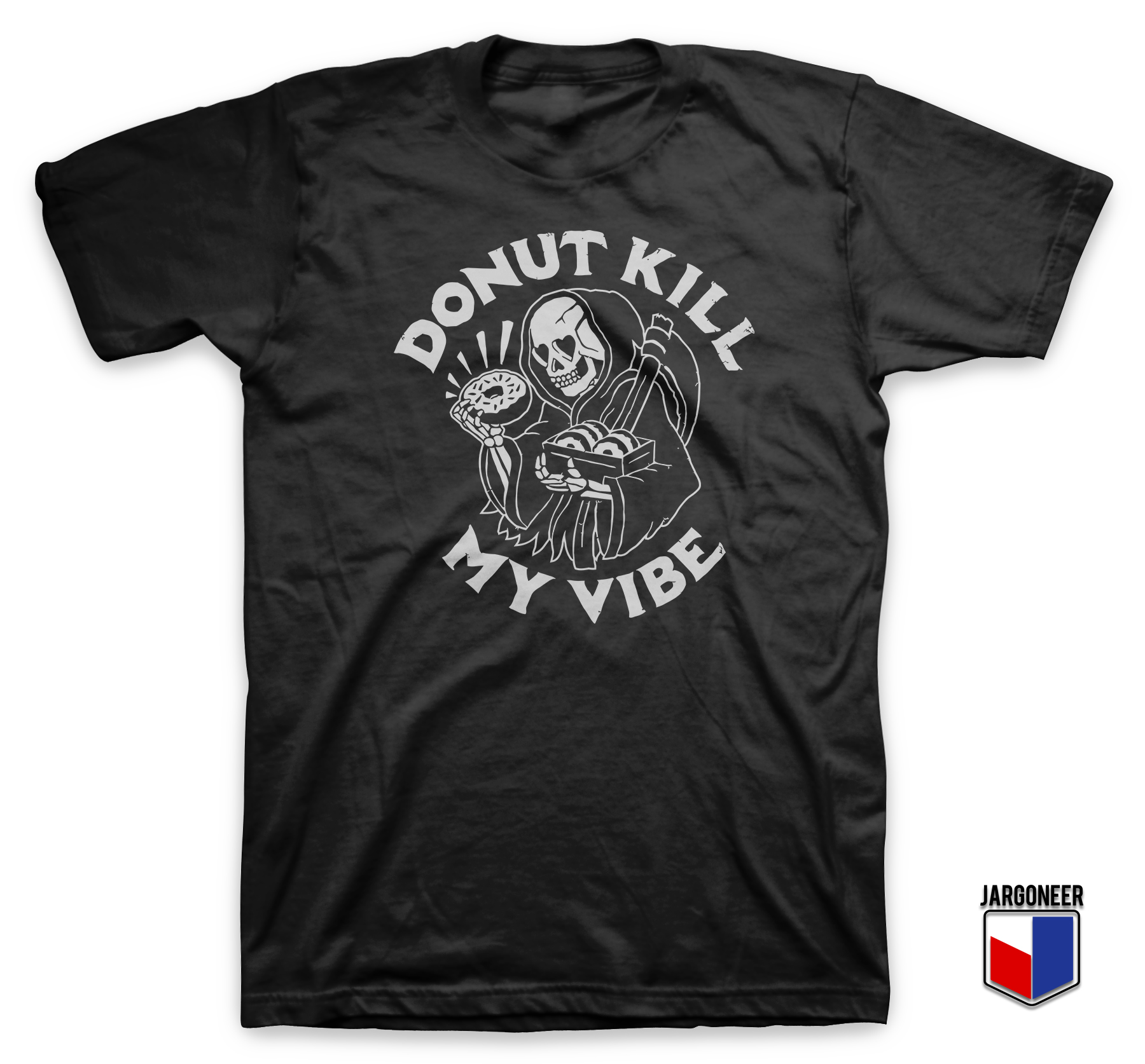 Donut Kill My Vibe Black T Shirt - Shop Unique Graphic Cool Shirt Designs