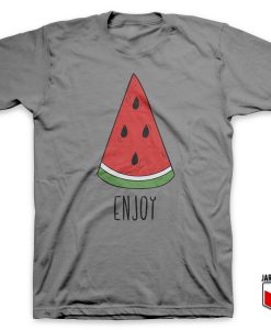 Enjoy Watermelon Gray T Shirt 247x300 - Shop Unique Graphic Cool Shirt Designs