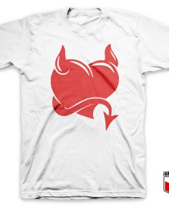 Evil Heart White T Shirt 247x300 - Shop Unique Graphic Cool Shirt Designs