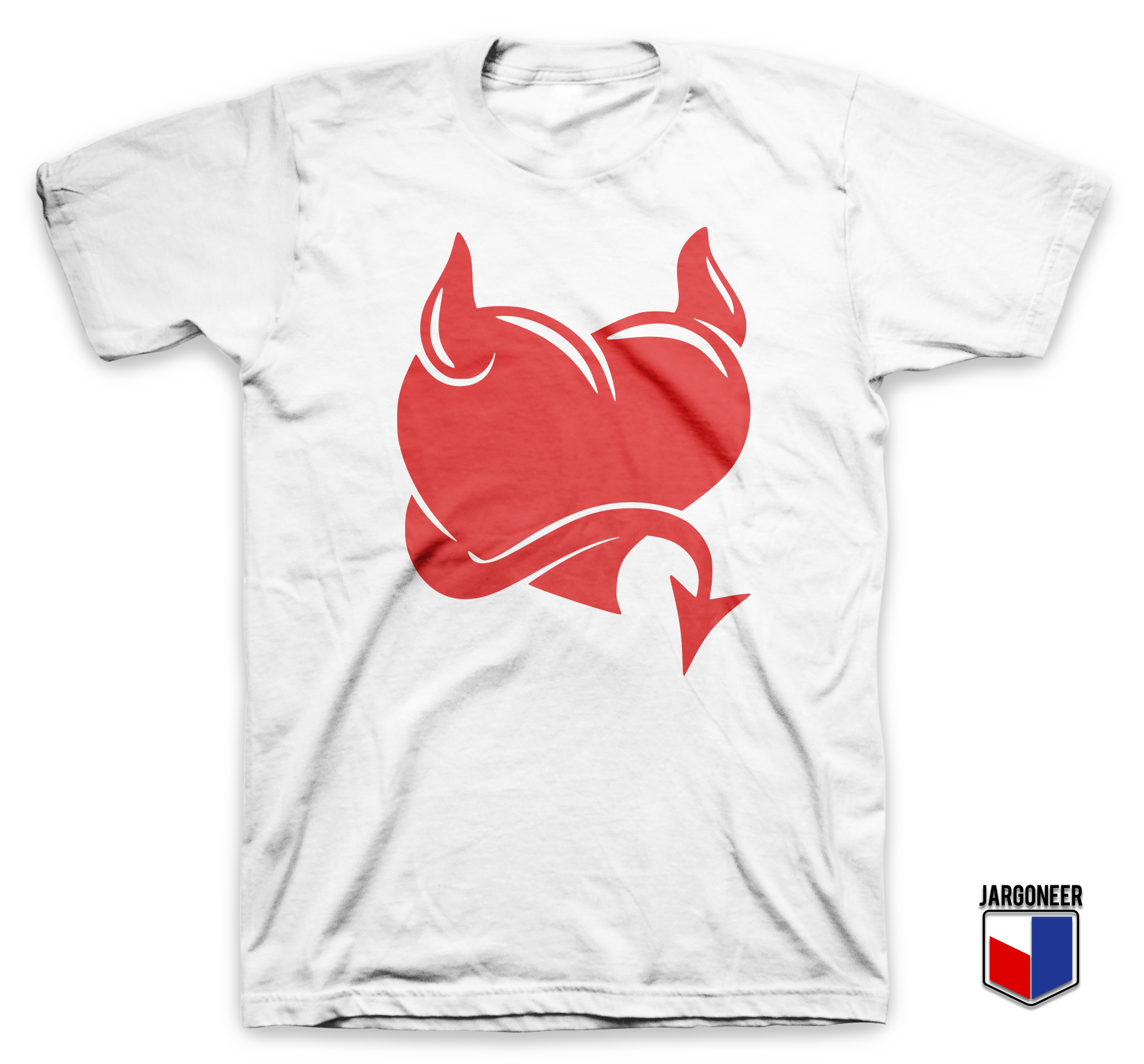 Evil Heart White T Shirt - Shop Unique Graphic Cool Shirt Designs