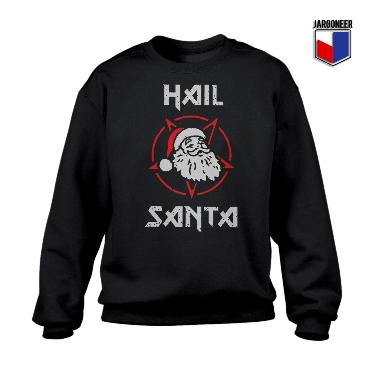 Hail Satan Claus Black SS - Shop Unique Graphic Cool Shirt Designs