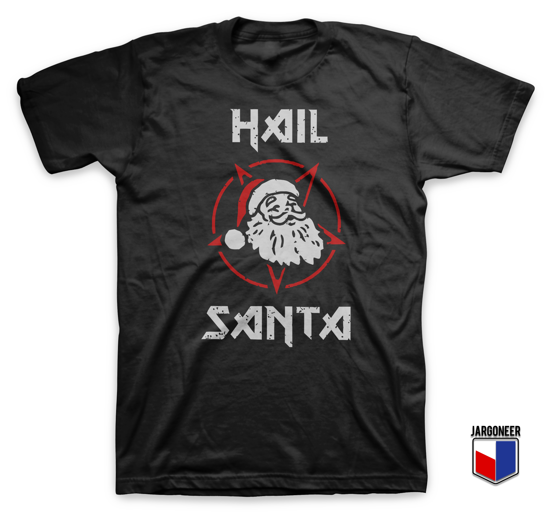 Hail Satan Claus Black T Shirt - Shop Unique Graphic Cool Shirt Designs