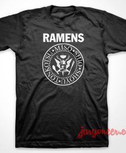 Ramones Ramens Parody T-Shirt