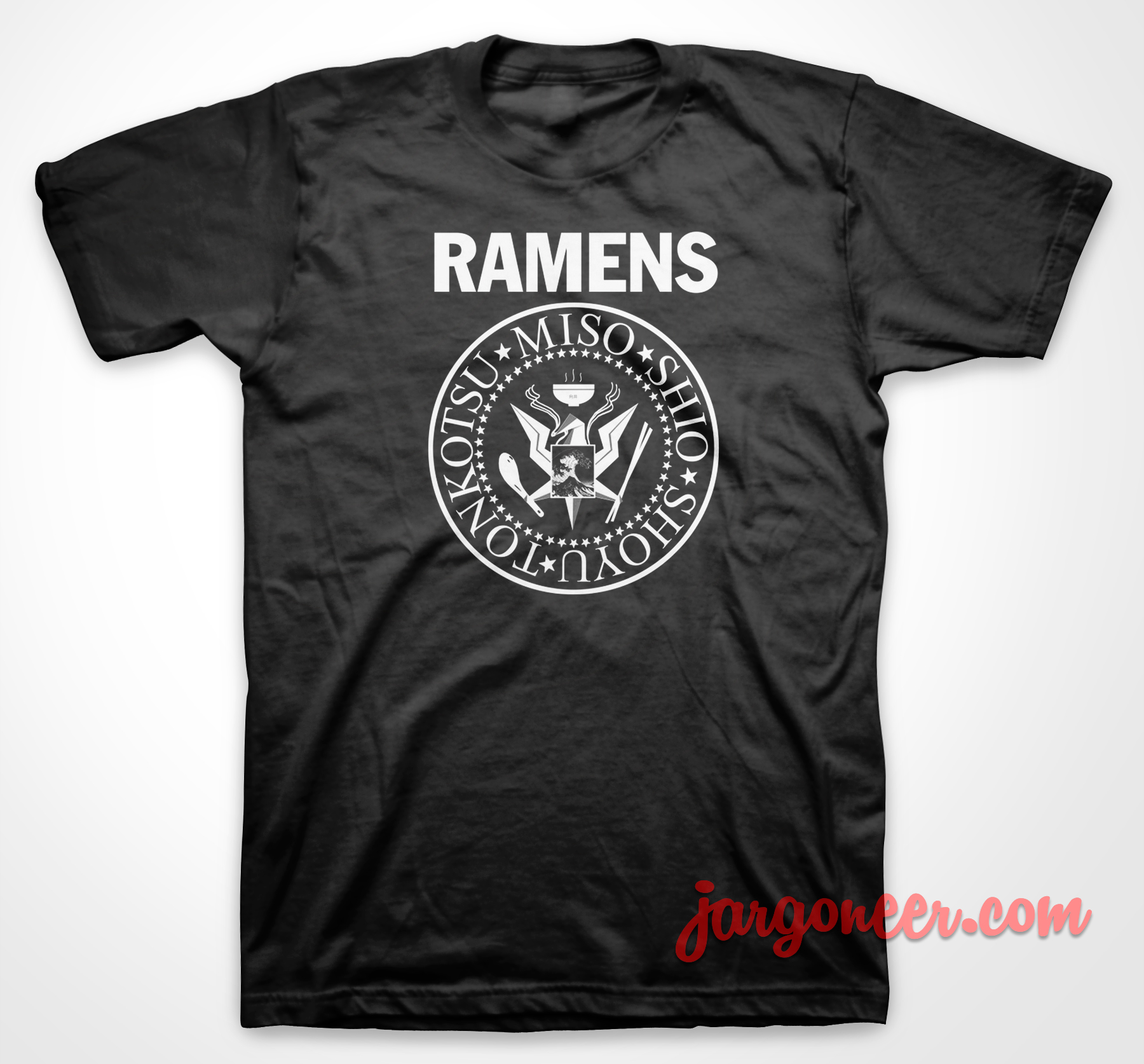 Ramones Ramens Parody - Shop Unique Graphic Cool Shirt Designs