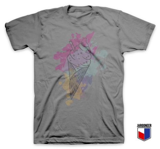 Water Color Ice Cream T Shirt