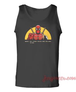 All Your Tacos Deadpool Unisex Adult Tank Top