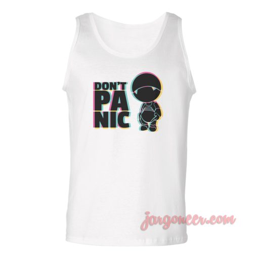 Don't Panic Holographic Unisex Adult Tank Top