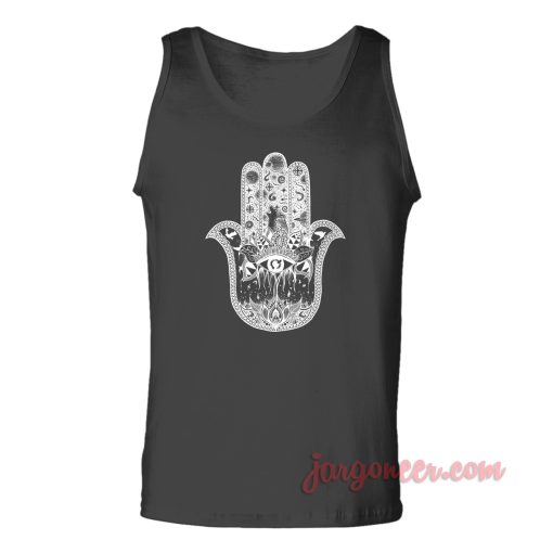 Hamsa Hand Eye Unisex Adult Tank Top