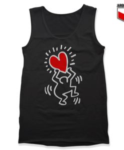 Haring Heart Black Tank 247x300 - Shop Unique Graphic Cool Shirt Designs