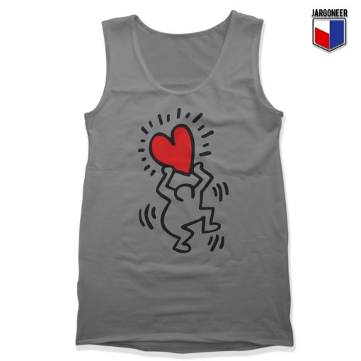 Haring Heart Unisex Adult Tank Top